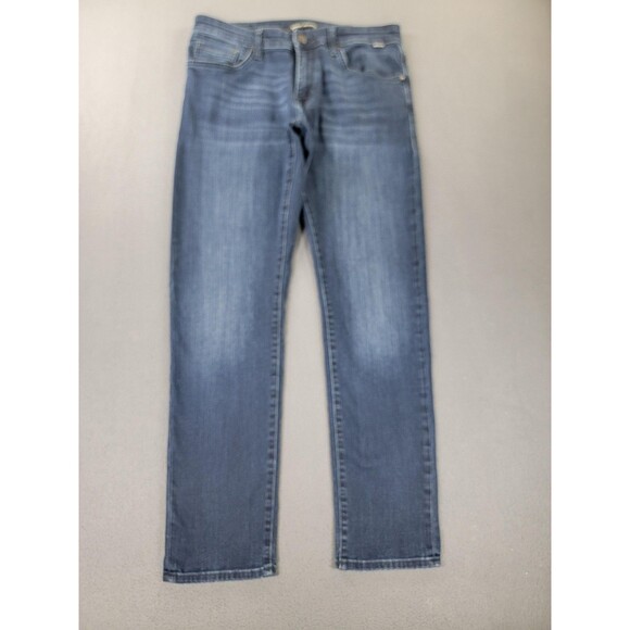 Mavi Jake Slim Leg Jeans Mens 33x32 Blue Stretch Denim Medium Wash Tapered - Picture 1 of 15